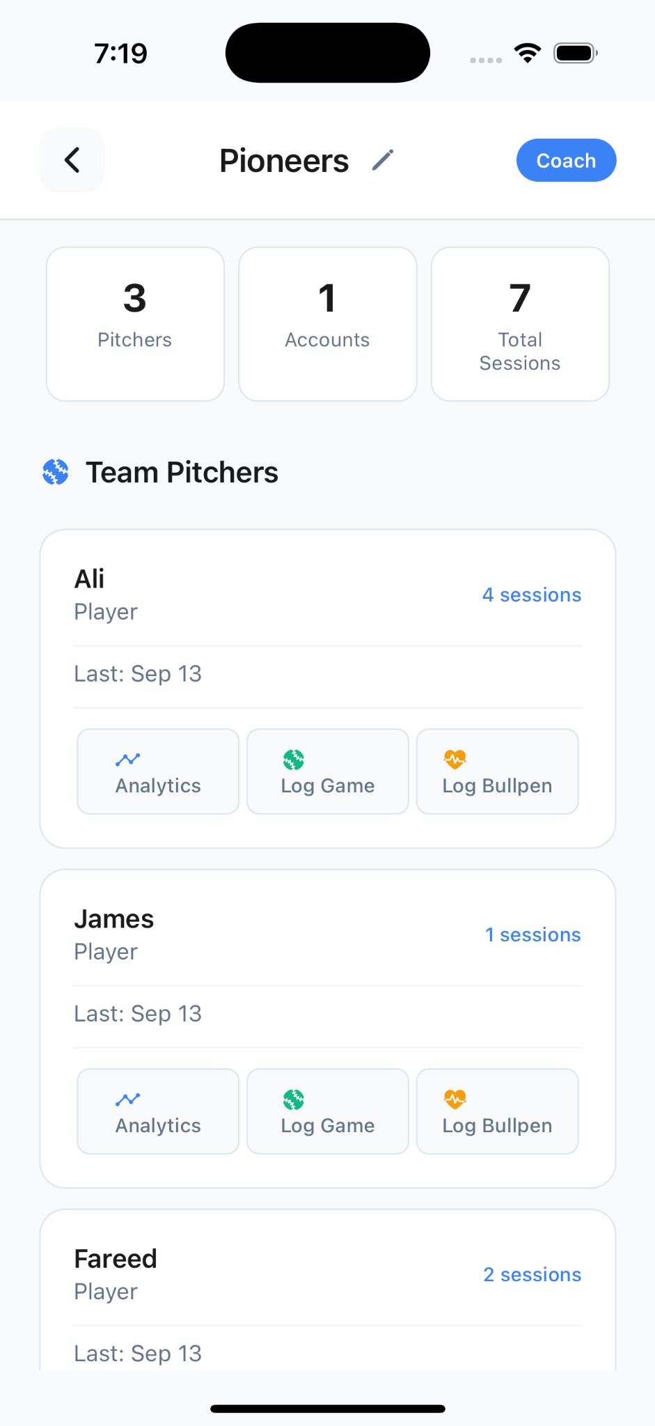Manage teams